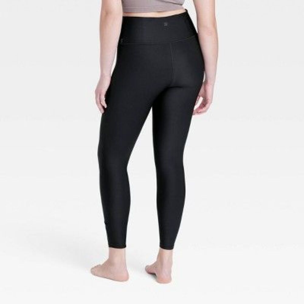 All in Motion - Women's Effortless Support High-Rise 7/8 Leggings Black - Picture 3 of 4